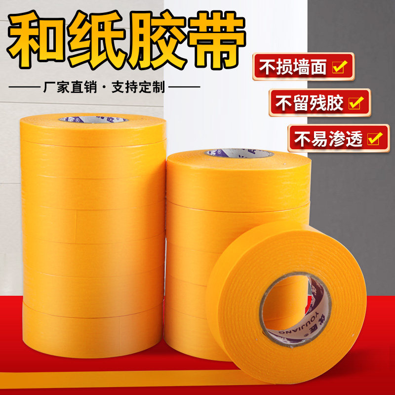 黄色美纹纸和纸胶带喷漆遮蔽图片