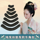 古装 假发全发丝圆牛角垫发包古风汉服儿童垫发条软发棒唐风造型
