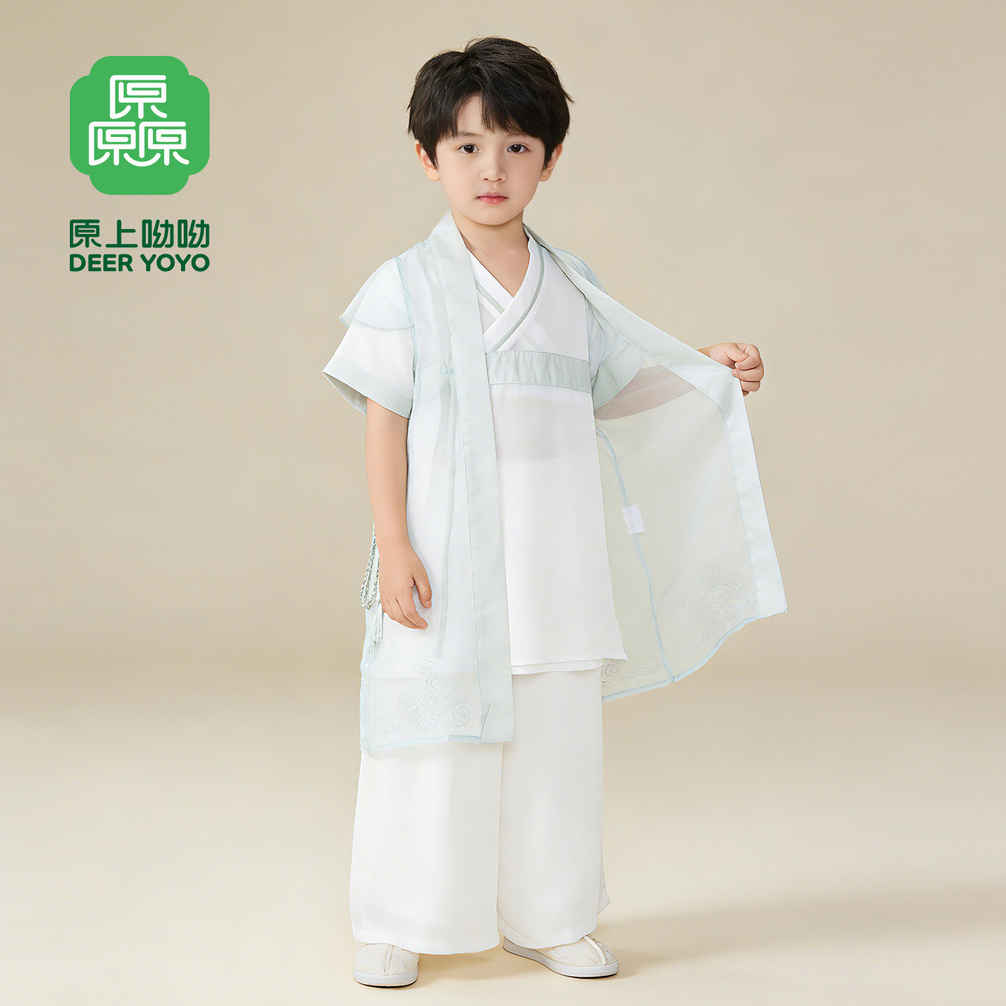 2026新款男童唐装套装春夏