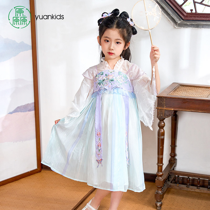 厵夏季女童汉服中国风超仙襦裙