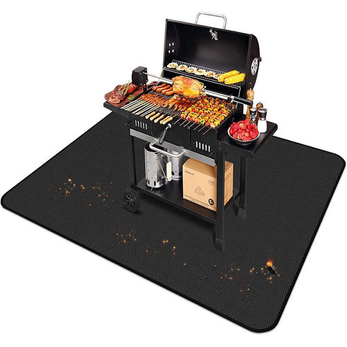 Outdoor Fireproof Grill Pads Floor Mats双面户外烧烤防火垫