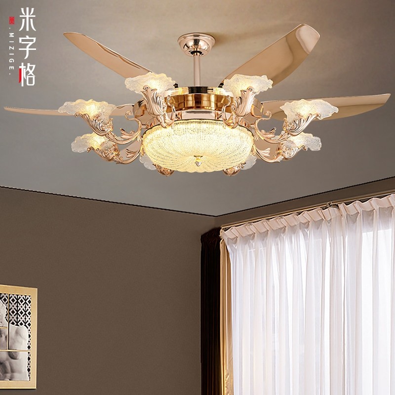 欧式简约客厅风扇灯轻奢大气直叶扇吊灯吊扇灯卧室餐厅智能变频风,家装灯饰光源,客厅吊灯,淘宝优惠券,粉丝福利购,淘宝优惠卷