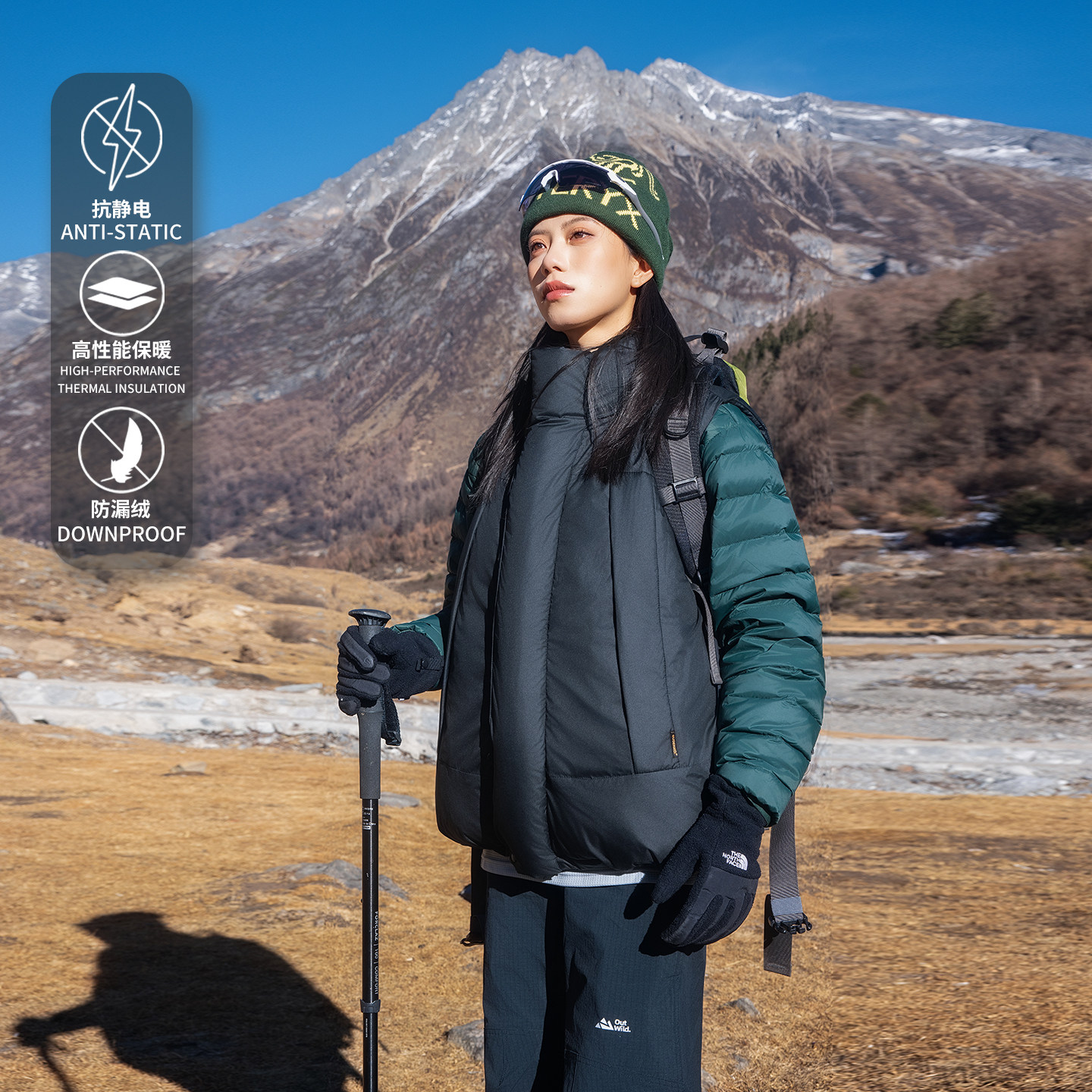 冬季新款无袖坎肩叠穿棉马甲男女同款情侣装户外工装棉服外套,男装,常规马甲,淘宝优惠券,粉丝福利购,淘宝优惠卷