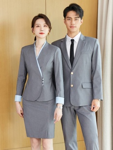 职业装西装套装正装气质酒店经理工作服男女会务前台接待工装制服