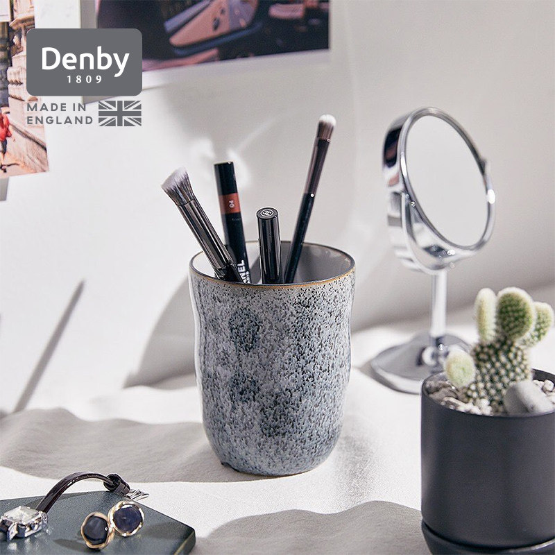 denby丹碧英国进口无柄马克杯陶瓷水杯欧式手握杯子礼物 艺匠灰