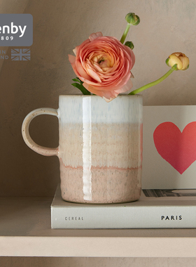 denby英国进口窑迹珊瑚马克杯陶瓷杯子咖啡杯情侣水杯对杯礼物