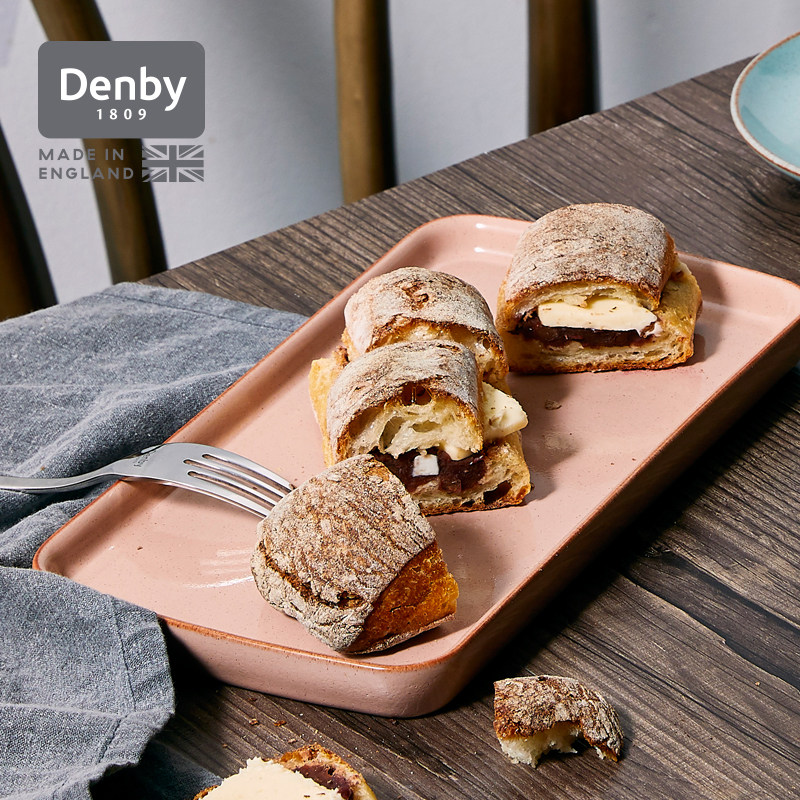 denby丹碧英国进口小号托 托盘陶瓷盘子盘子家用牛排餐盘餐具 典