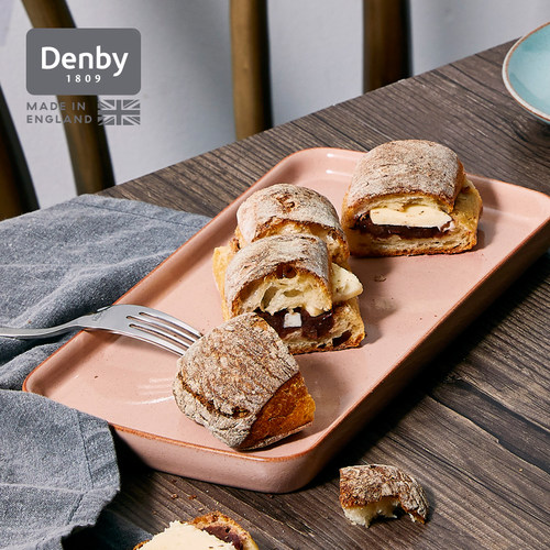 denby丹碧英国进口小号托 托盘陶瓷盘子盘子家用牛排餐盘餐具 典