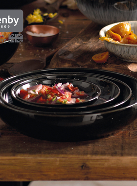 denby丹碧英国进口嵌套碗4件套家用陶瓷盘子碗盘餐具套装礼盒