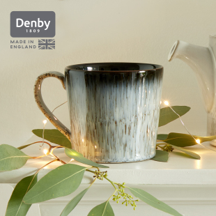 denby丹碧英国进口黑露马克杯水杯陶瓷杯子咖啡杯高级男士 礼物
