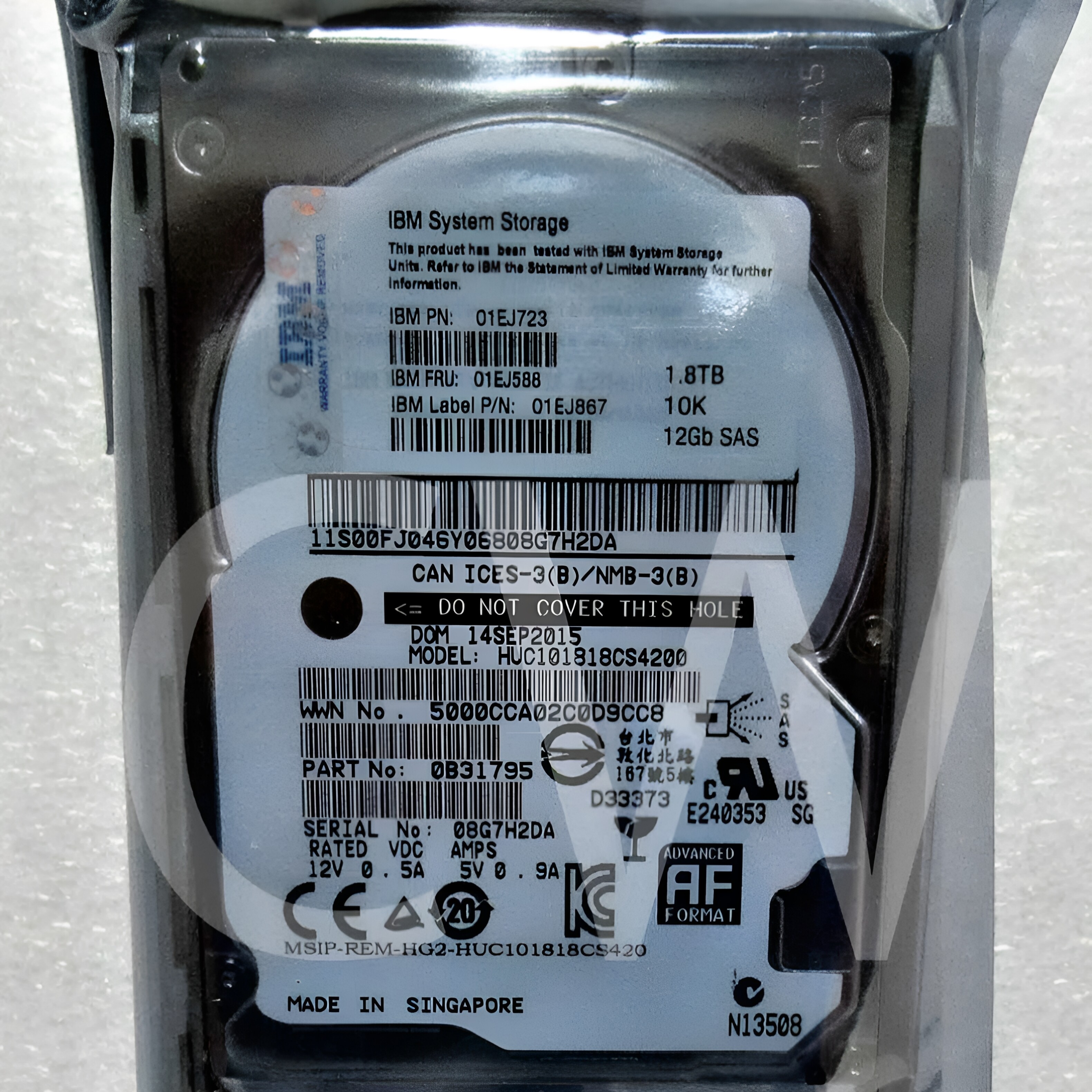 IBM 01EJ588 01E机械硬盘