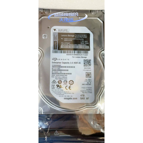 联想01PG647 4XB7A14124 4T SAS 7.2K 12GB 3.5寸存储硬盘DE4000