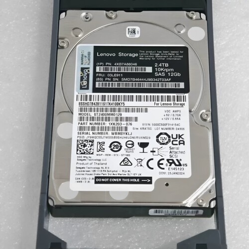 联想03LE912 4XB7A88048 2.4T SAS 10K 12GB 2.5寸存储硬盘DE