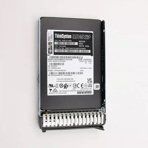 联想4XB7A17089 02JG545 960G SATA 6GB 2.5固态服务器硬盘PM883