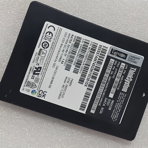 联想4XB7A17178 01PE102 960G SATA 6GB 2.5 服务器固态硬盘PM883