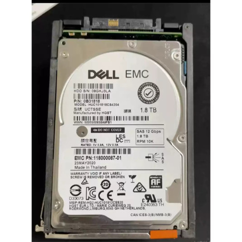 EMC Unity 005053356 005053359 1.8T SAS 10K 12GB 2.5存储硬盘