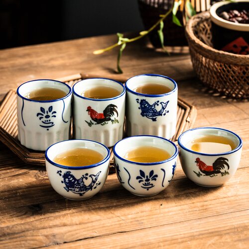 喝茶杯子水杯陶瓷主人茶杯小酒杯