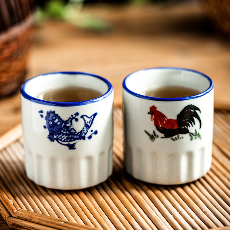 青瓷茶水杯家用待客喝茶专用客杯