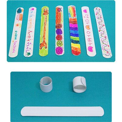 12 Pcs DIY Blank Slap Bracelets Party Favors Easter Gifts fo
