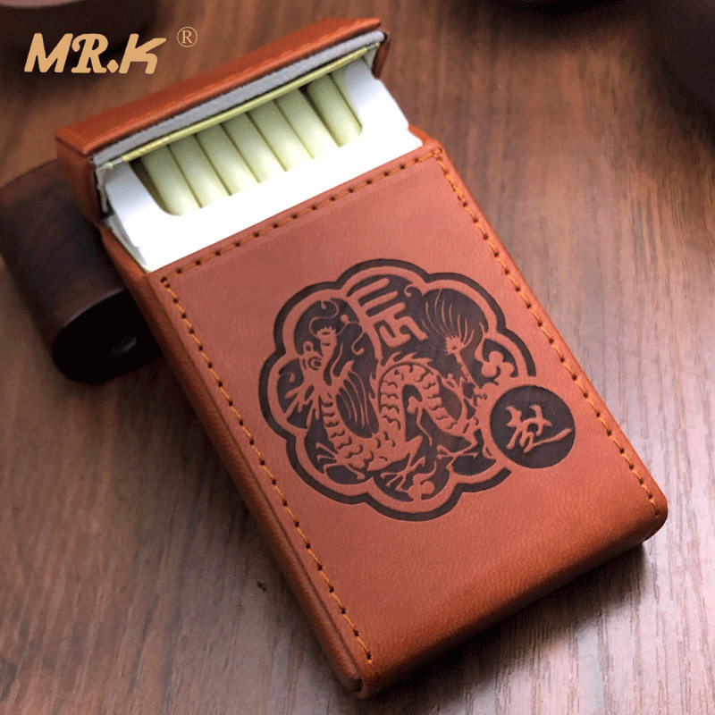 PU Cigarette Box Storage Cover20支细烟盒Hold Tobacco Case