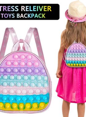 Pop Fidget Toys Backpack Its For Girls Kids Children Pops Fi