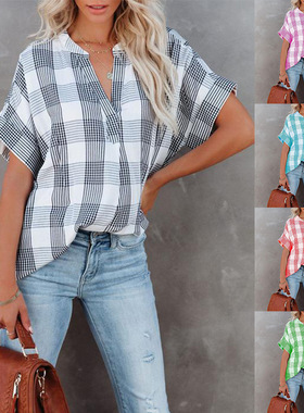 2022 Summer casual shirt women clothes blouse ladies tops 女
