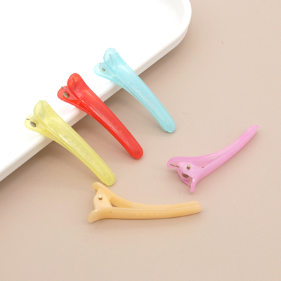 4.7cm儿童塑料果冻色鸭嘴夹