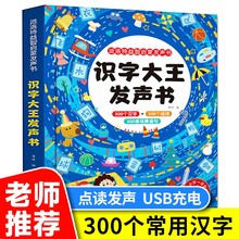 识字大王有声书早教机认字3000幼儿园卡片点读儿童益智玩具发声书