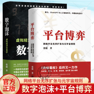 2册 数字泡沫 虚拟经济交易学+平台博弈 网络平台无序扩张与元宇宙规则 张捷 著 算力 chatGPT与人工智能时代 中国如何应对