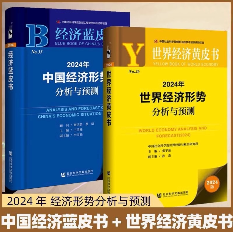 正版全套2册 2024年中国经济形势分析与预测+2024年世界经济形势分析与预测 中国经济蓝皮书 世界经济黄皮书 社科文献出版社