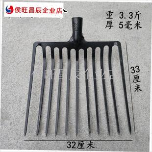 钢叉牛粪叉锰钢一体加厚实心马粪叉子玉米叉Q铲石子石渣煤炭焦炭