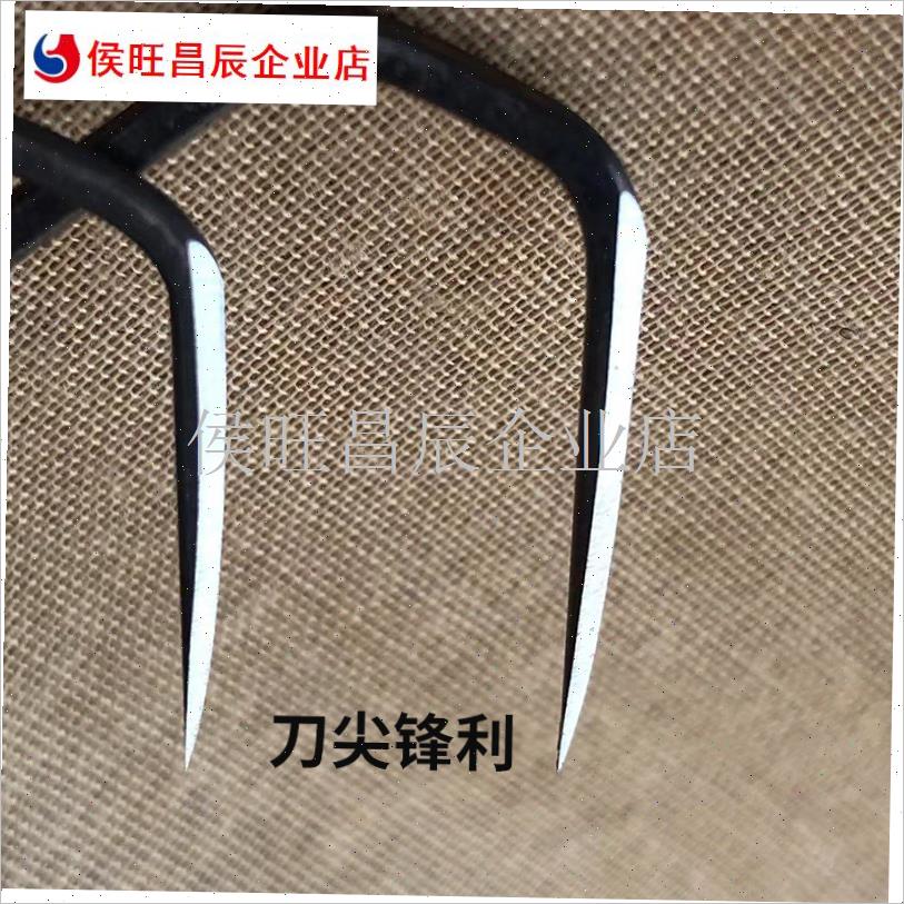 刀锋蝴蝶钩手j研折角蝴蝶钩合金高碳H钢材质二爪锚钩破麟锚鱼钩