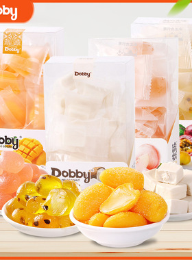 【优选】Dobby哆比芒果味软糖果汁爆浆水果QQ糖休闲零食xfj