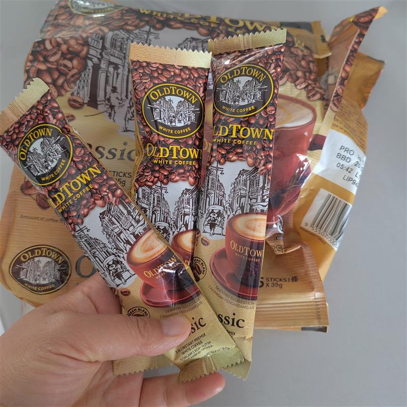 /马来西亚旧街场榛果味白咖啡马版经典原味港版三合一速溶咖啡饮