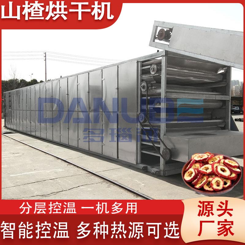 网带山楂烘干机大型山楂清洗去核切片烘干全套设备山楂圈干燥机