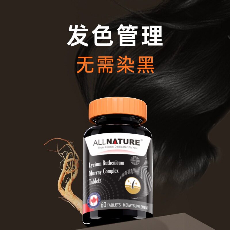 安美奇黑果枸杞复合片刺梨黑加仑乌发新科技自然转黑加拿大进口