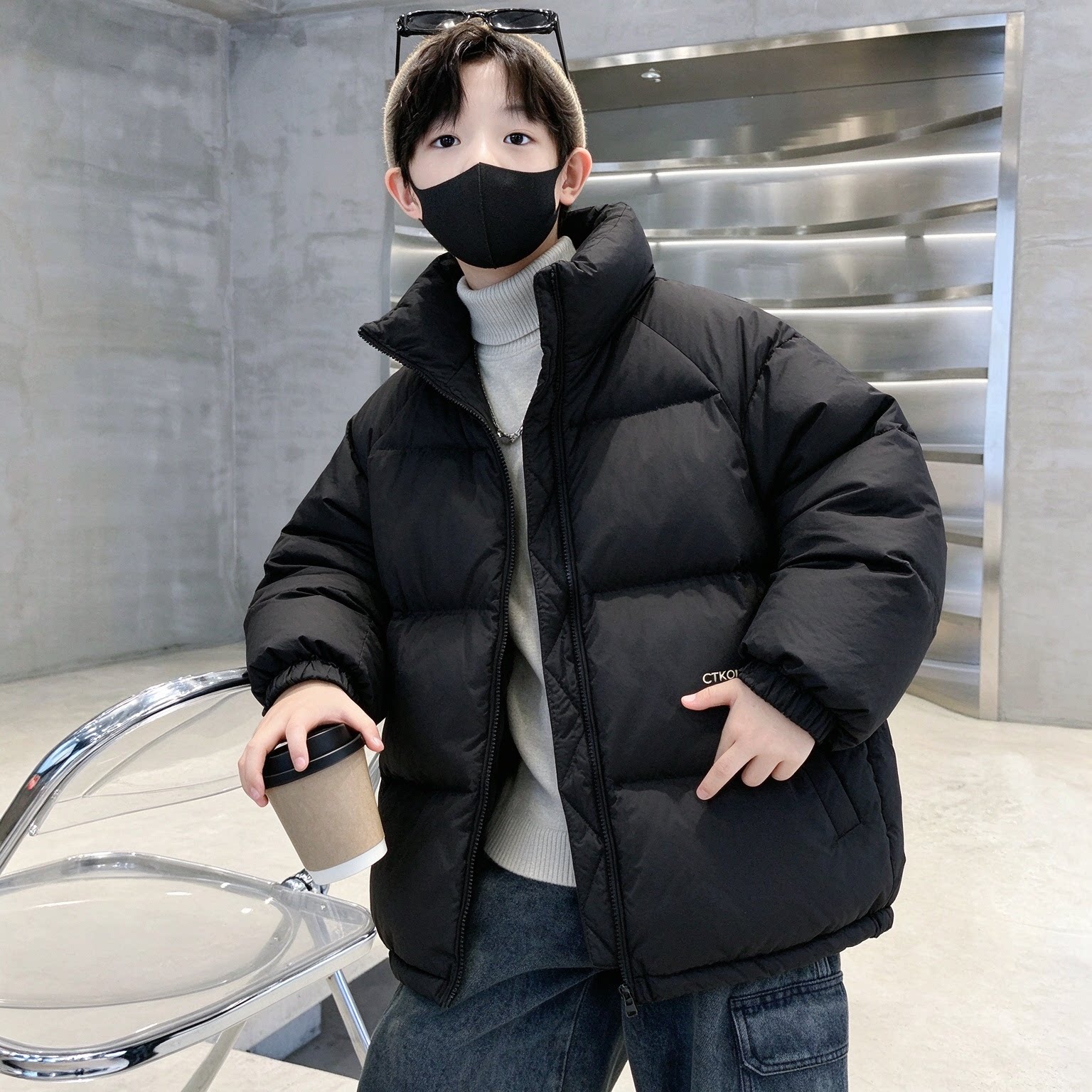 男童棉衣冬季外套加厚冬装2026新款中大童棉袄男孩儿童羽绒棉服潮