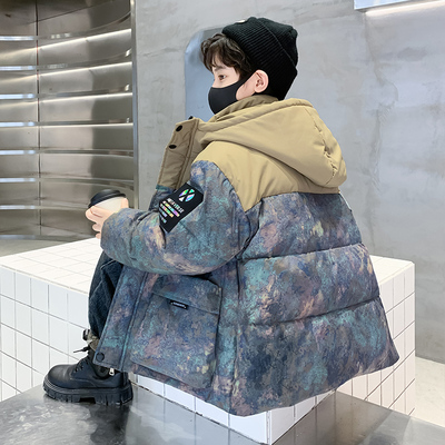 男童羽绒服2025新款洋气中大童冬装棉衣冬季加厚男孩棉袄冬款外套