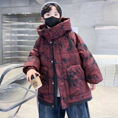 男童冬装羽绒棉服2025新款中大儿童秋冬款棉袄冬季棉衣加厚外套潮