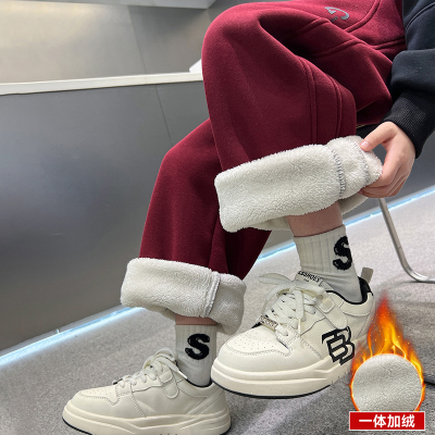 男童秋冬款卫裤加绒厚2025