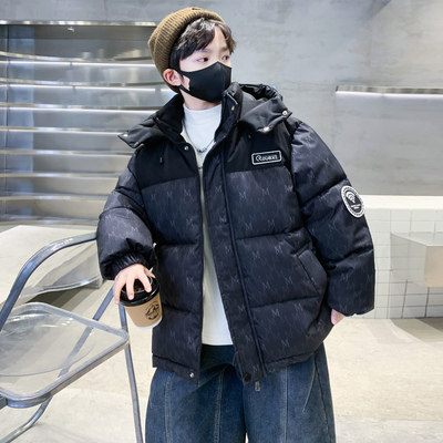 男童羽绒棉服冬装外套2025新款中大儿童棉袄秋冬款冬季棉衣加厚潮