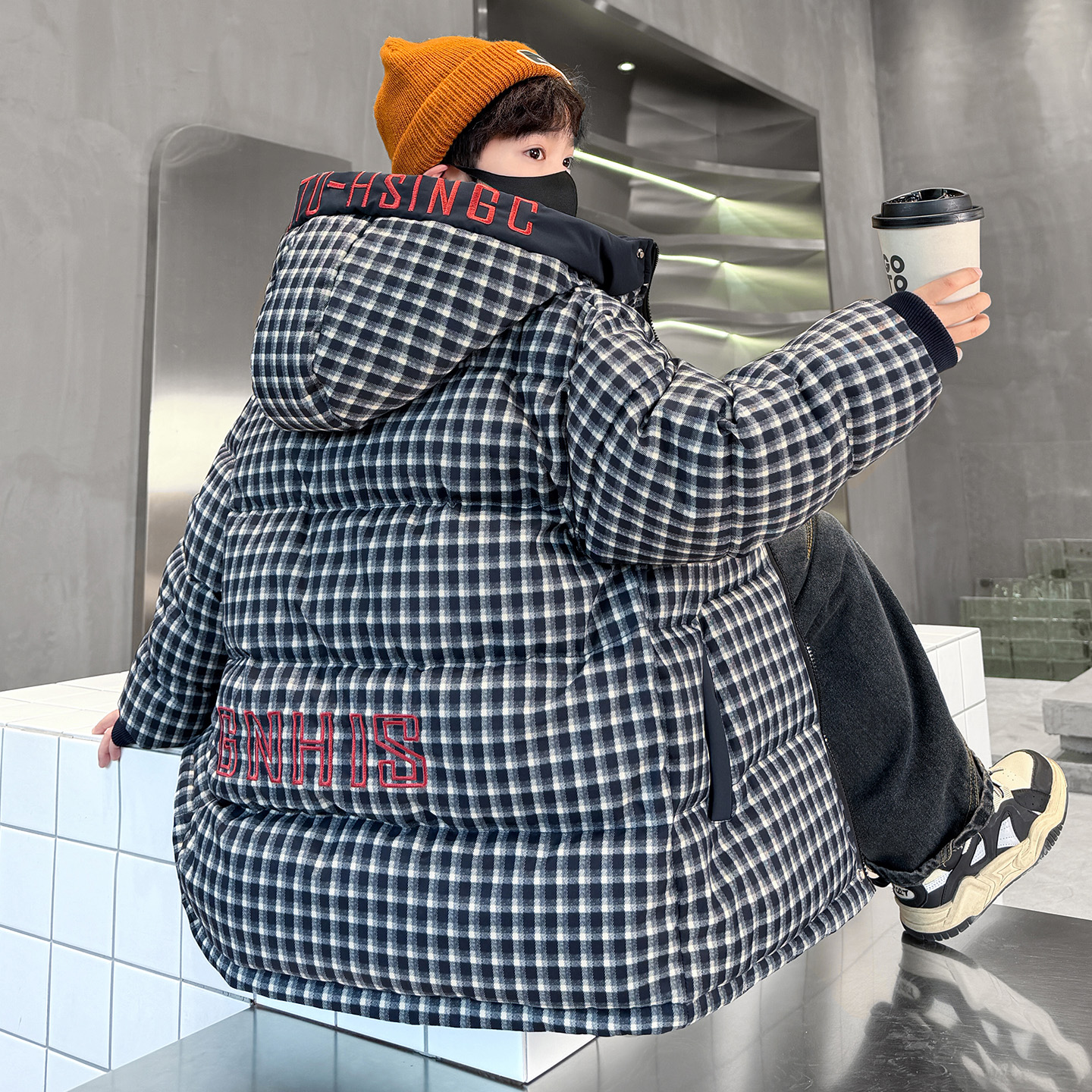 男童冬装羽绒棉服2025新款