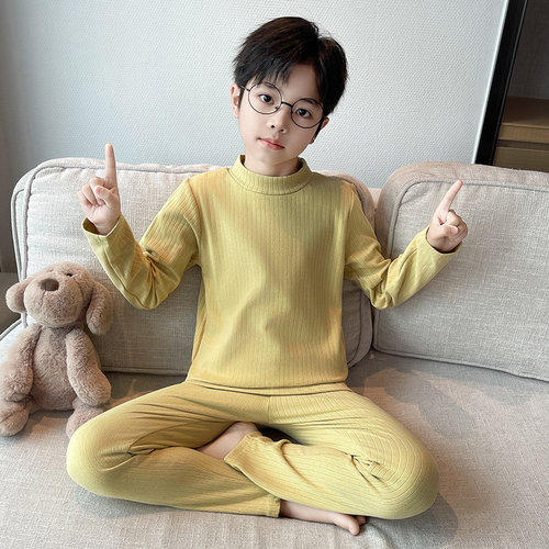 儿童装男睡衣套秋裤2025新