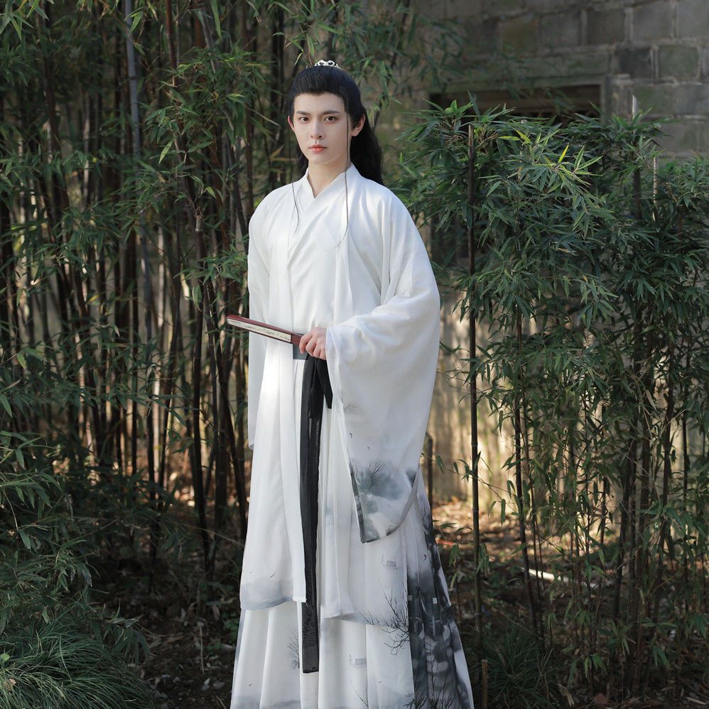 云叙遥魏晋风大袖印染汉服套装