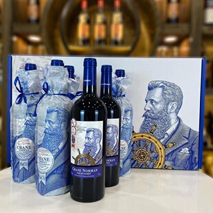 法国进口红酒克兰诺曼 航海家族干红葡萄酒16度AOP级整箱送礼酒