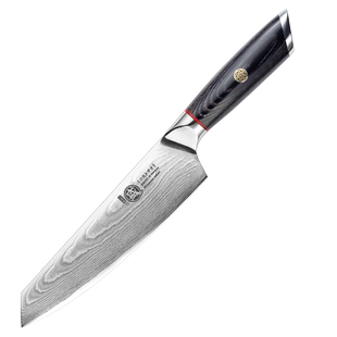 日本三本盛主厨刀大马士革钢西餐主厨师刀三德刀进口西式多用刀