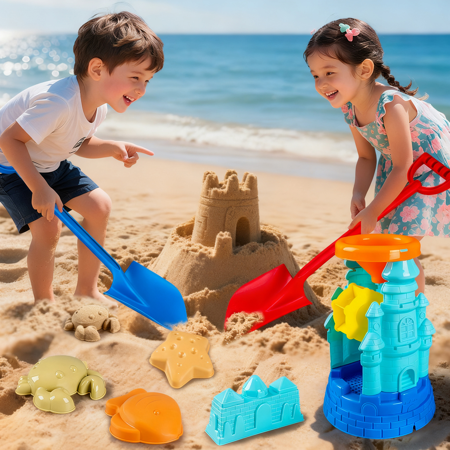 挖沙工具儿童沙滩大铲子套装