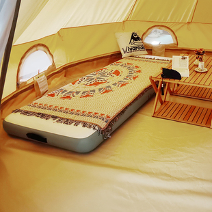 Vivaroad户外充气床气垫单人纤维拉丝便携式住宿露营装备野营自驾