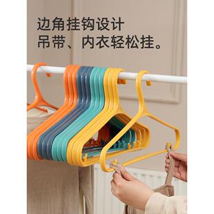 45cm鹅颈衣架无痕防肩角大衣晾衣架子加粗加大秋冬天衣服挂架衣撑