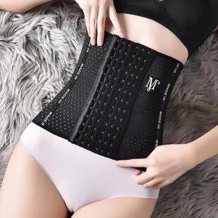 外贸亚马逊M 6排扣产后束腰带女 收腹带腰封塑腰塑身透气英文时尚